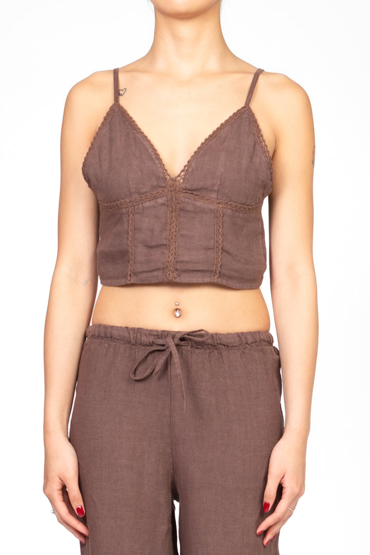 Vicolo - Top bralette in lino Art. TD2286