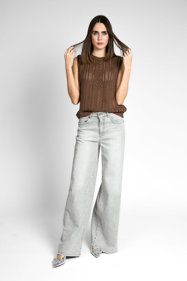Have one - Gilet girocollo traforato Art. LIT-N008