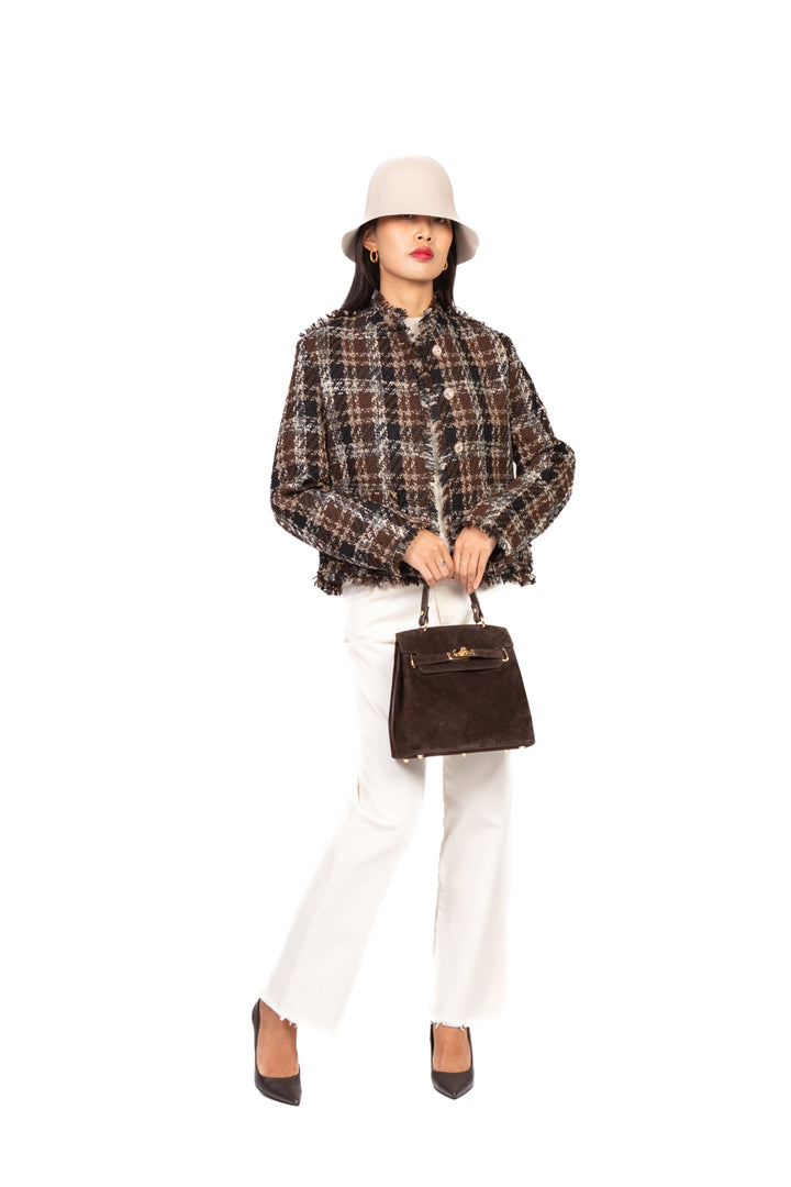 Vicolo - Giacca bouclé quadri Art. TF0204
