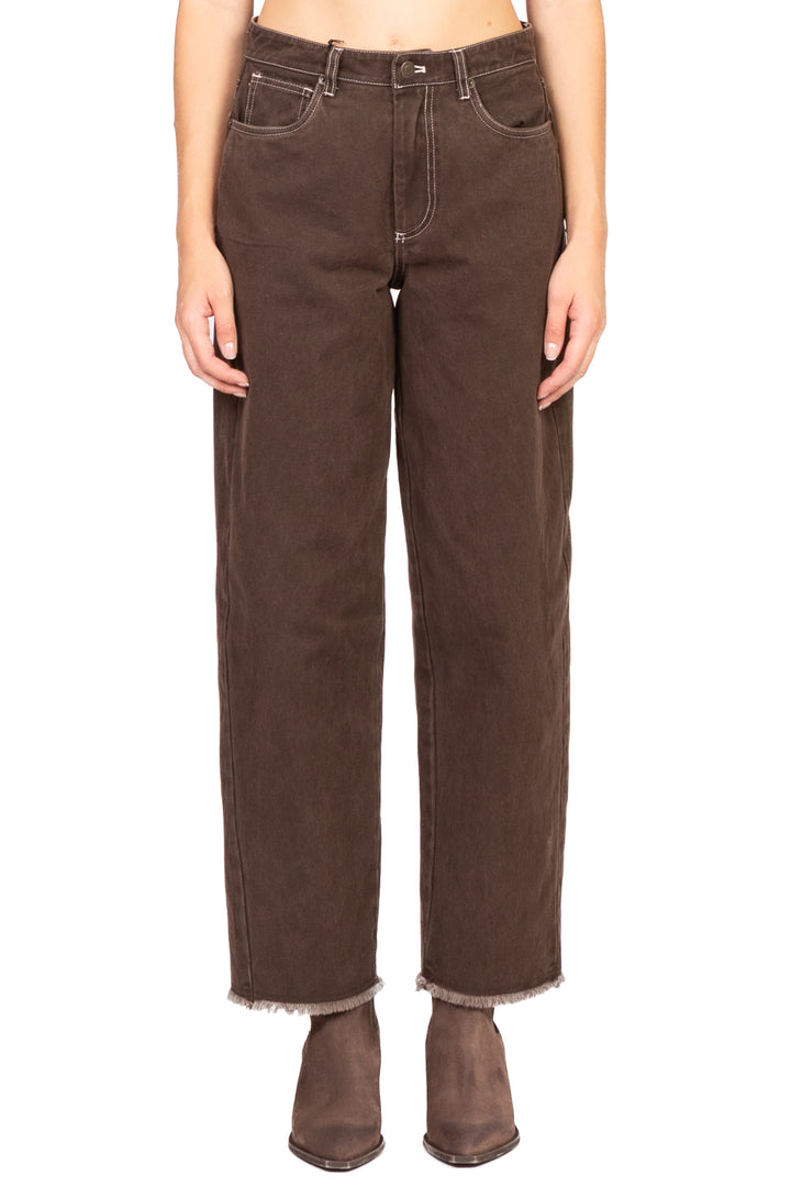Tensione In - Jeans barrel sfrangiato Art. W25P423