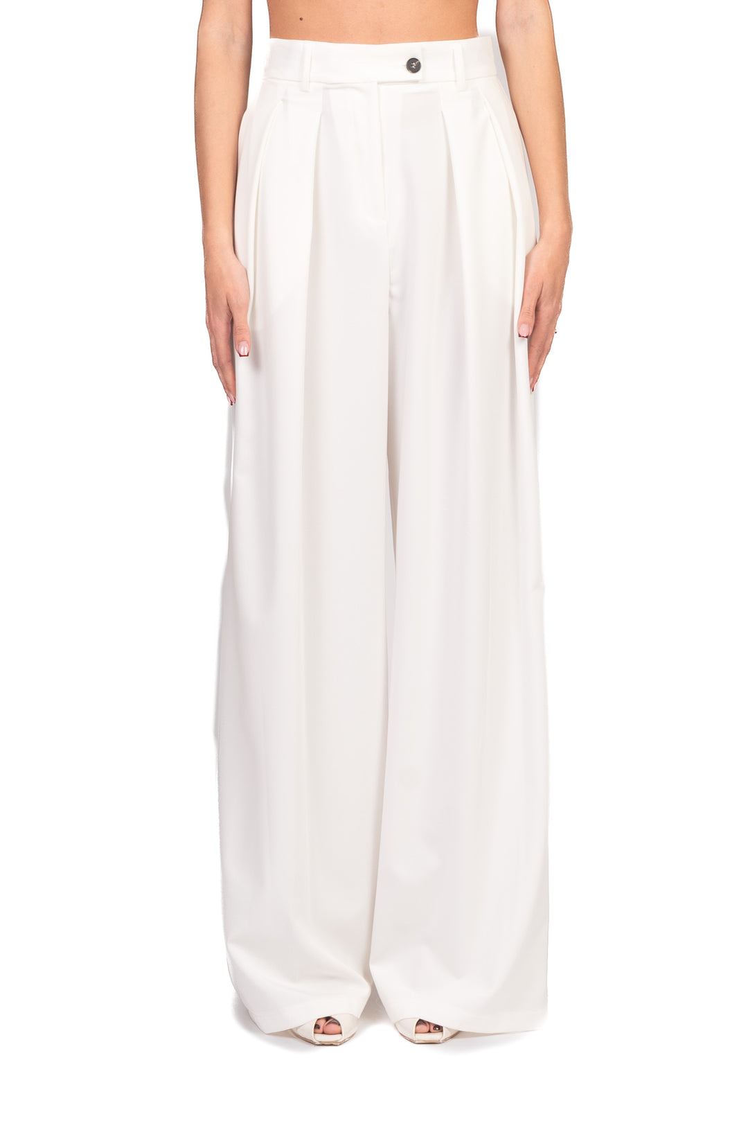 Tensione In - Pantalone palazzo chiusura asimmetrica Art. 26P4364