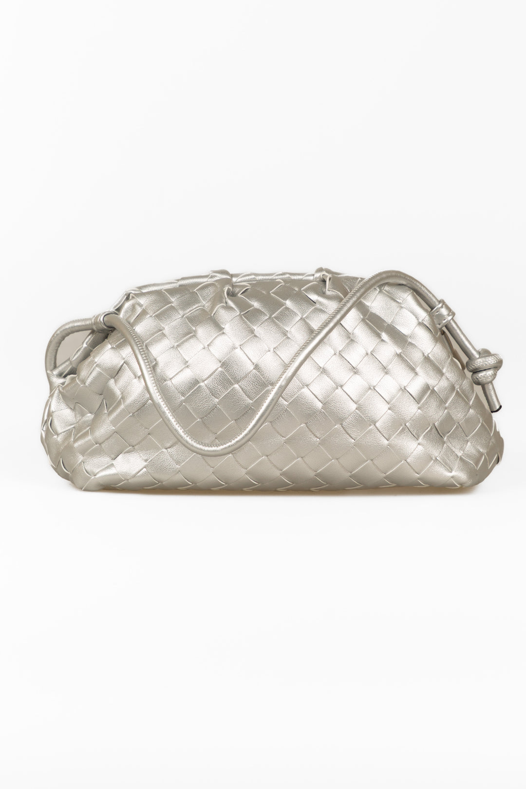 Upper - Borsa clutch intrecciata con tracolla
