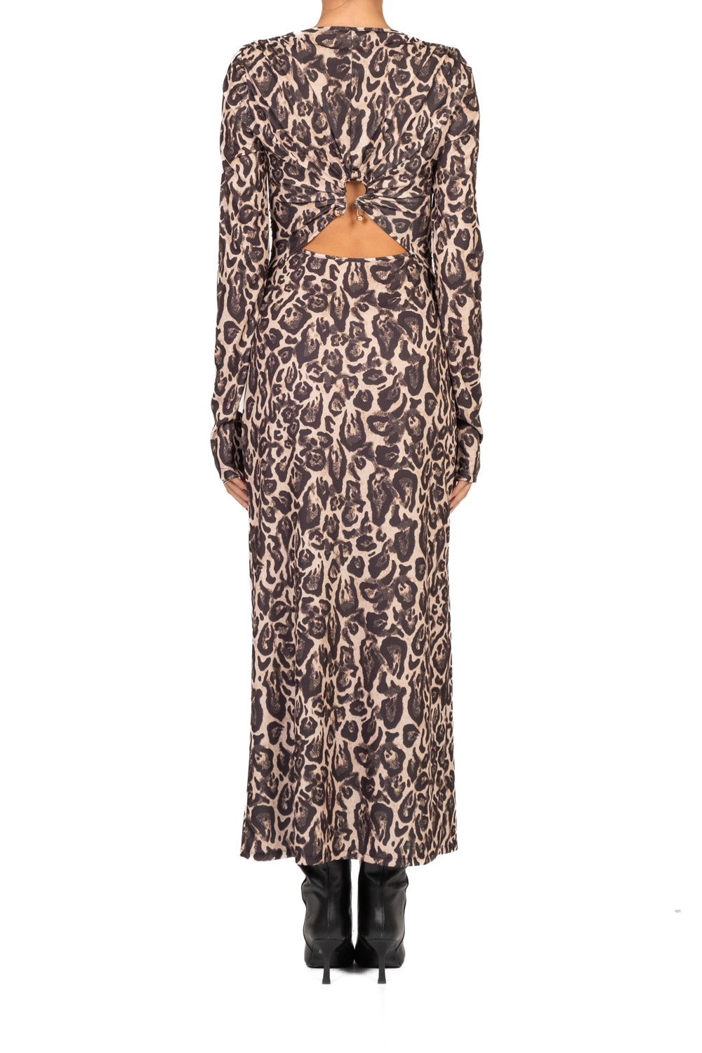 Imperial - Abito animalier scollo posteriore Art. AFDKKOT