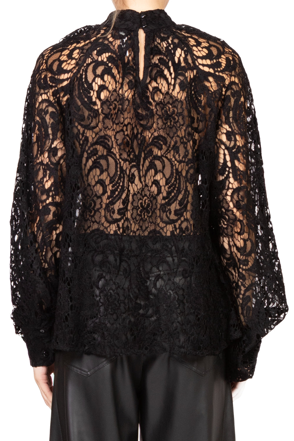 Tensione In - Blusa pizzo manica palloncino Art. 26C629