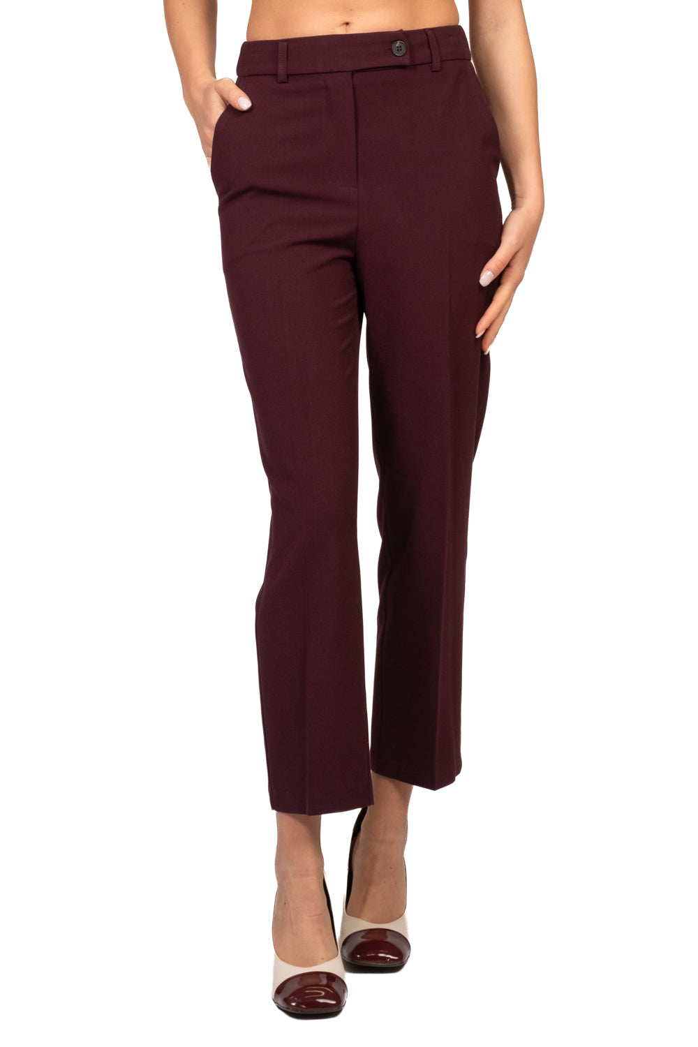 Tensione In - Pantalone sigaretta chiusura asimmetrica Art. 27P6449