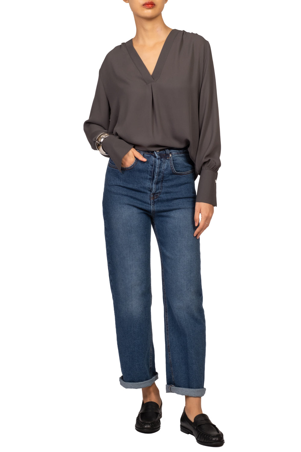 Emunà - Blusa scollo v Art. NOEMY