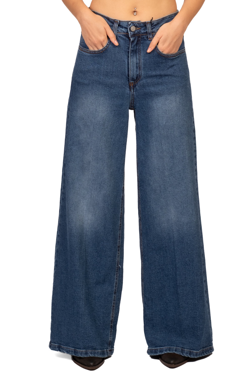 Tensione In - Jeans palazzo Art. P27-HIGRISE-DSW