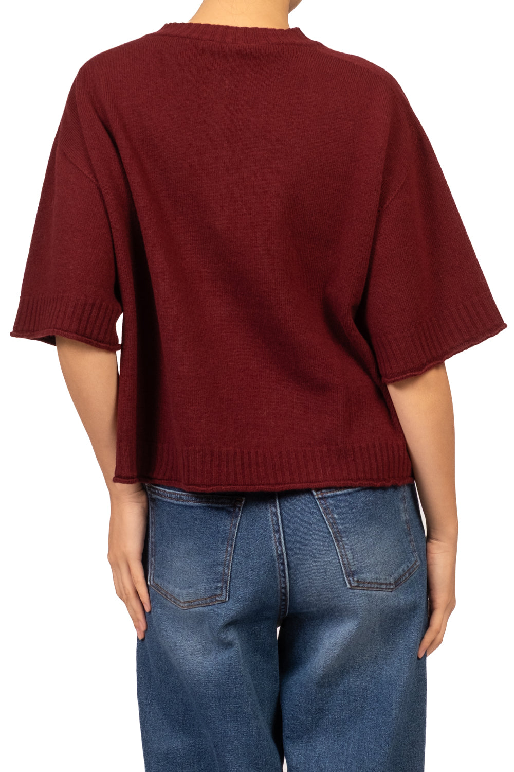Kontatto - Cardigan mezza manica in lana Art. 3M1838CN