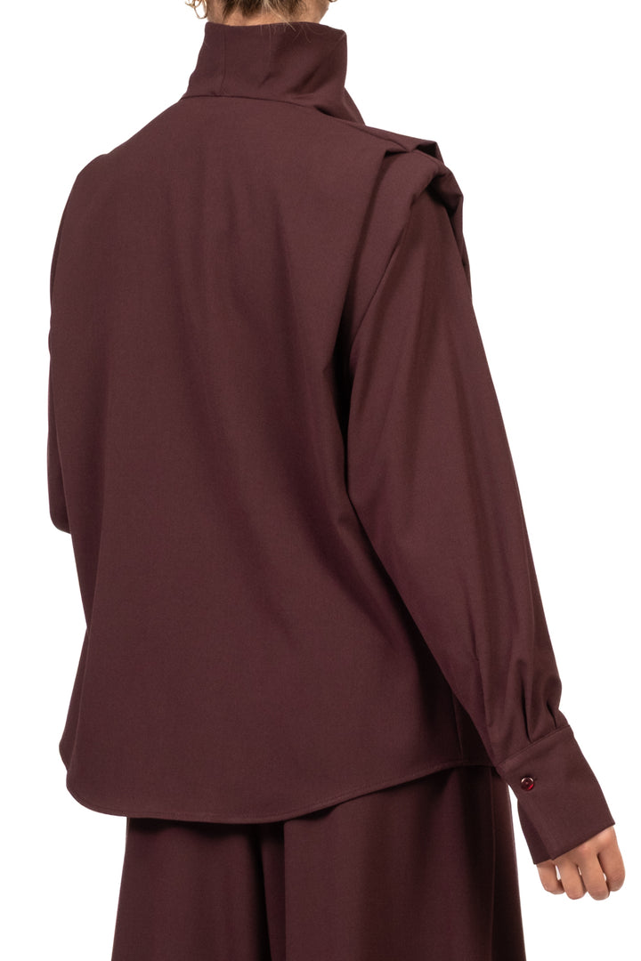 Tensione In - Camicia collo alto con spalline Art. CN932