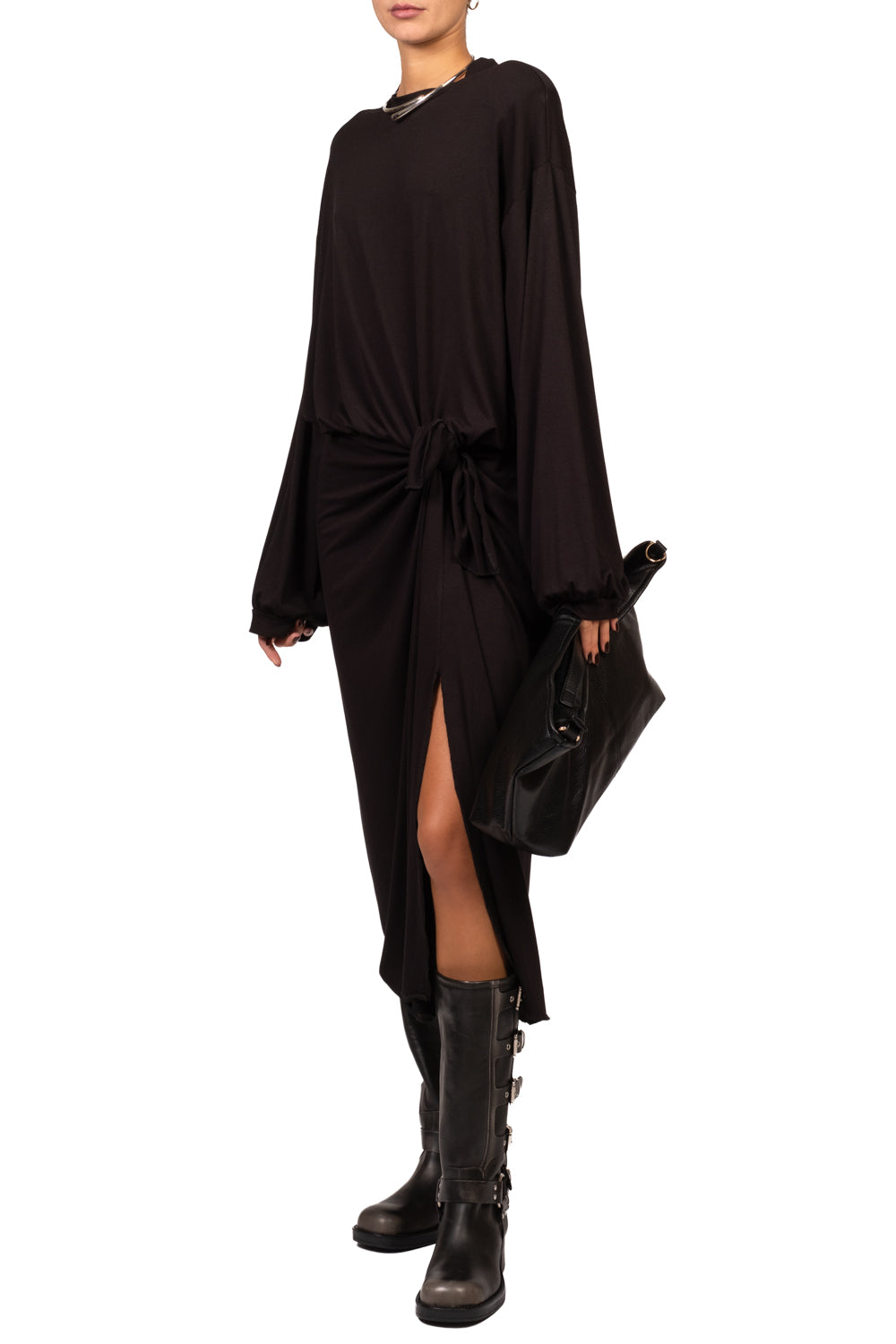 Tensione In - Abito lungo con nodo Art. FW260093-B