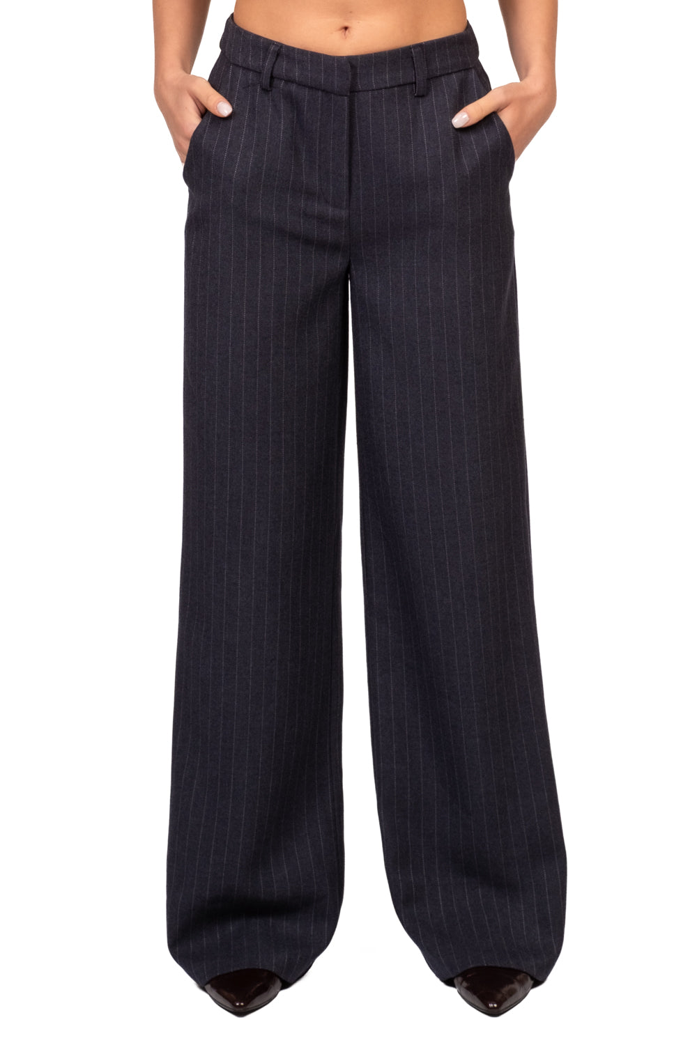 Tensione In - Pantalone palazzo gessato Art. 27P6610