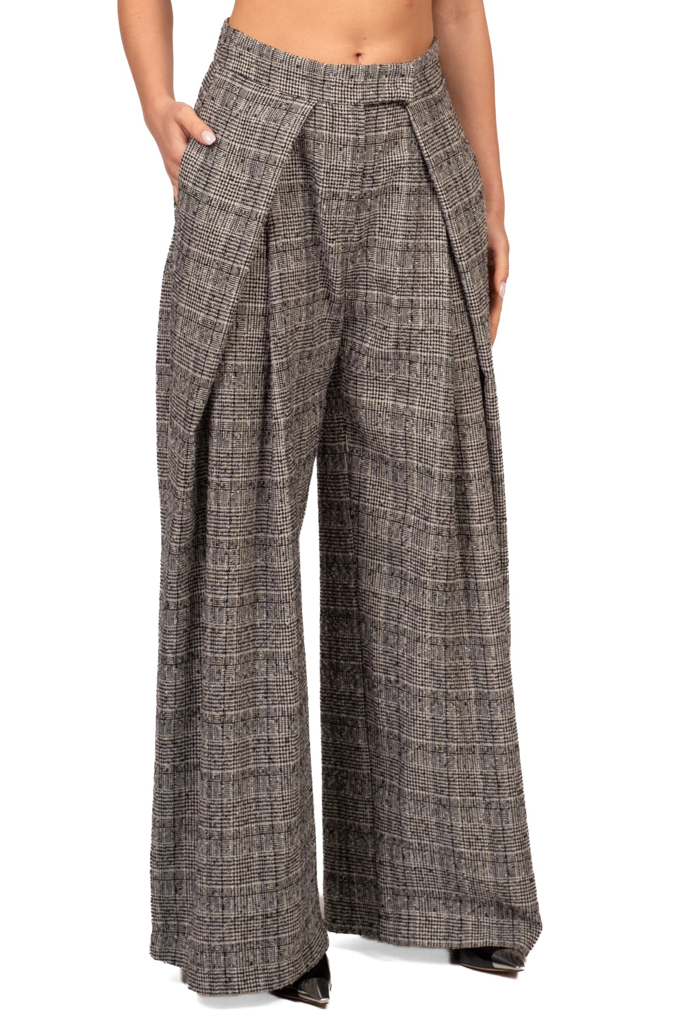 Tensione In - Pantalone palazzo galles con pinces Art. MM821