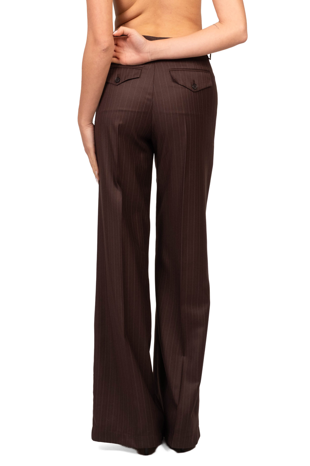 Vicolo - Pantalone palazzo gessato Art. TAC1555
