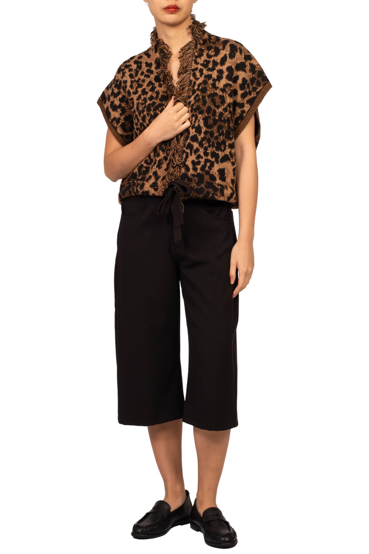 Vicolo - Gilet in maglia animalier Art. 7AC7249