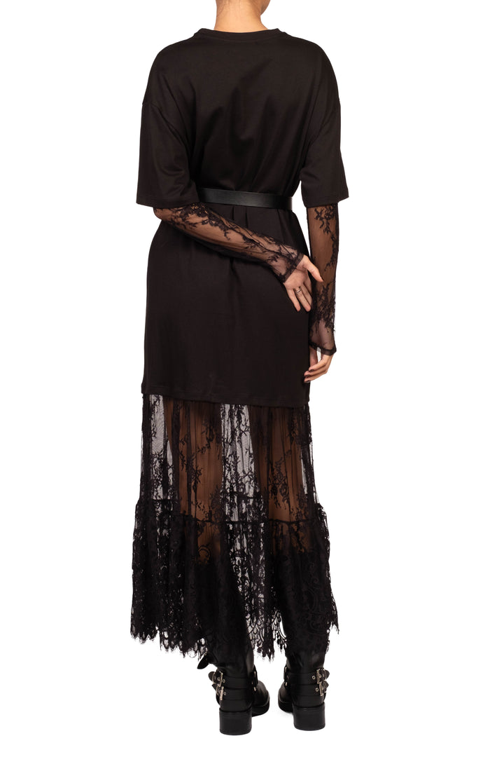 Vicolo - Abito t-shirt con pizzo Art. UAC0185