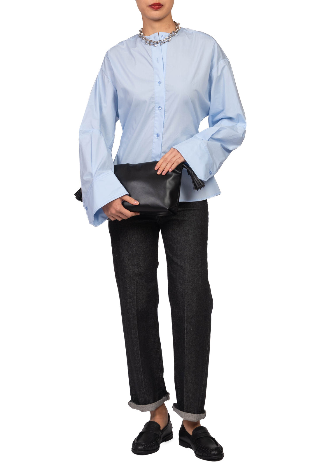 Tensione In - Camicia sfiancata collo coreano Art. W26C884