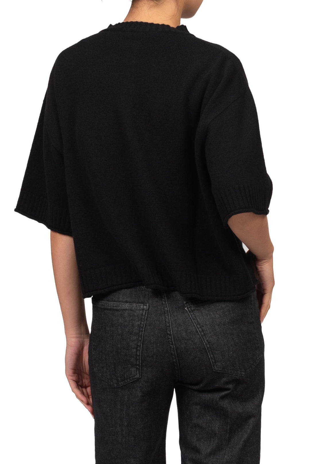 Kontatto - Cardigan mezza manica in lana Art. 3M1838CN
