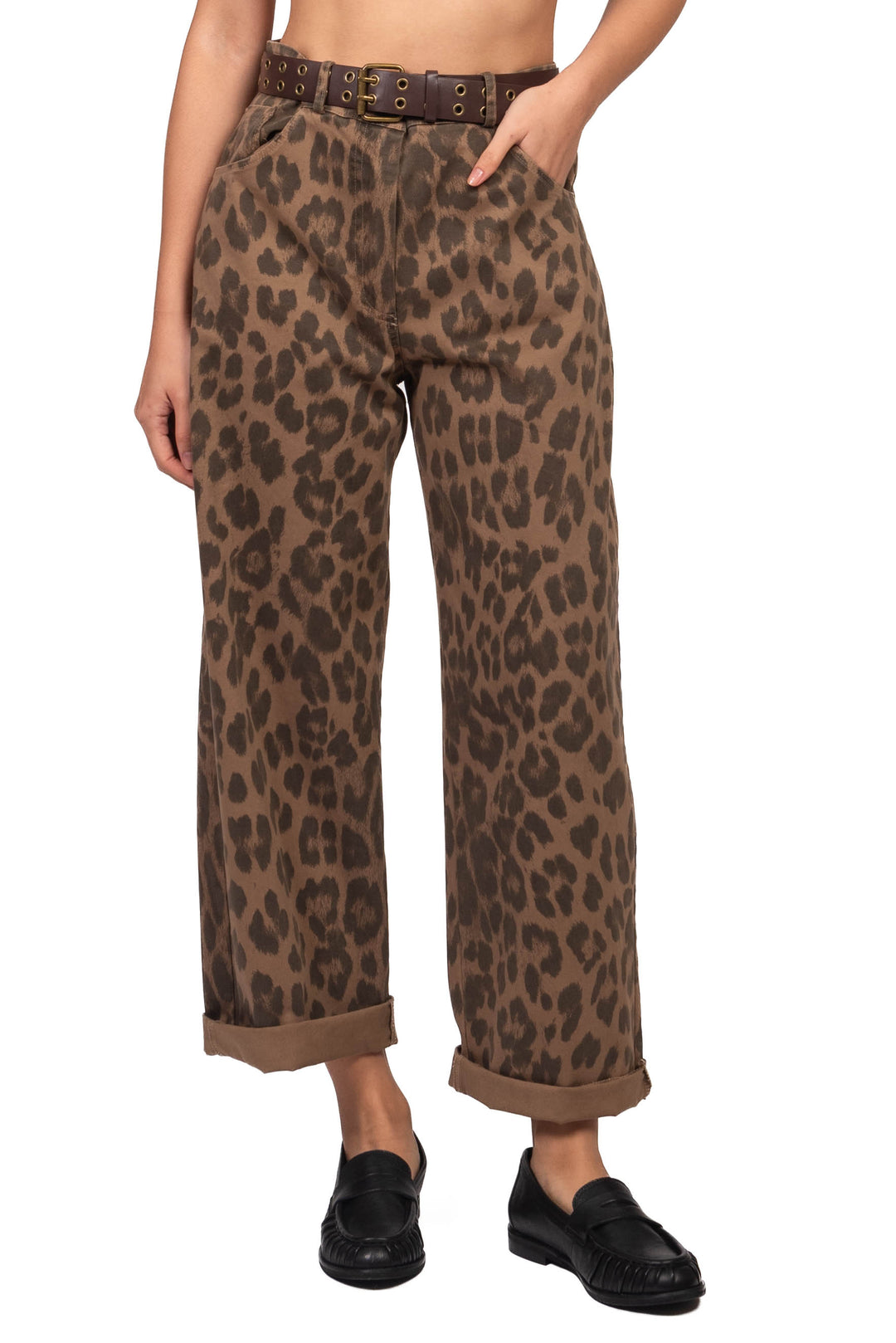 Vicolo - Pantalone baggy animalier Art. TAC1537