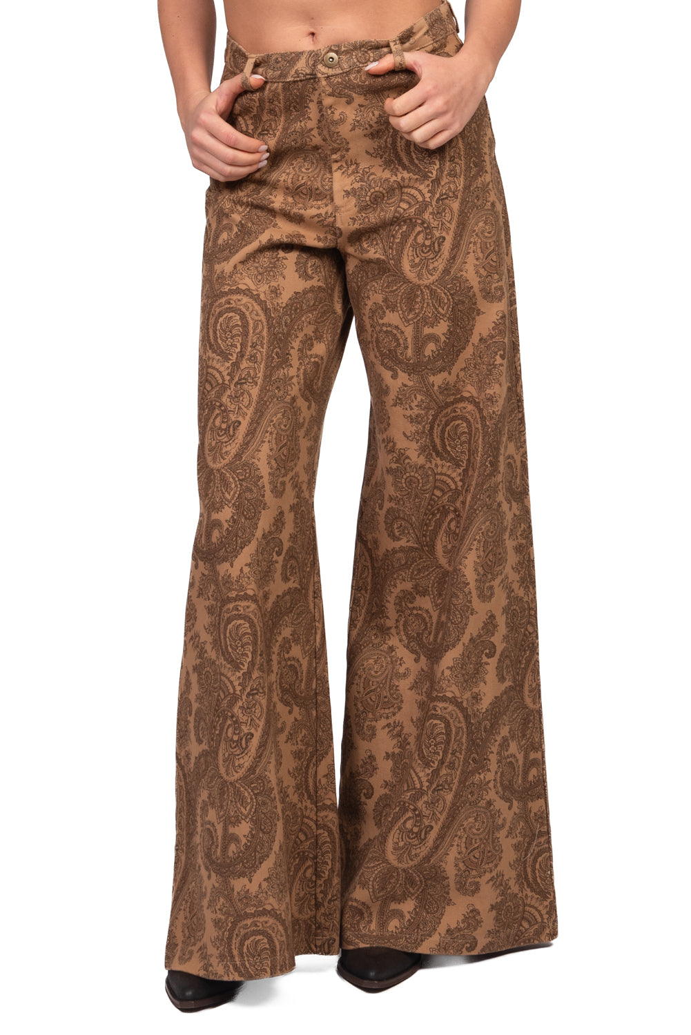 Vicolo - Jeans palazzo fantasia paisley - denim Art. DAC5325