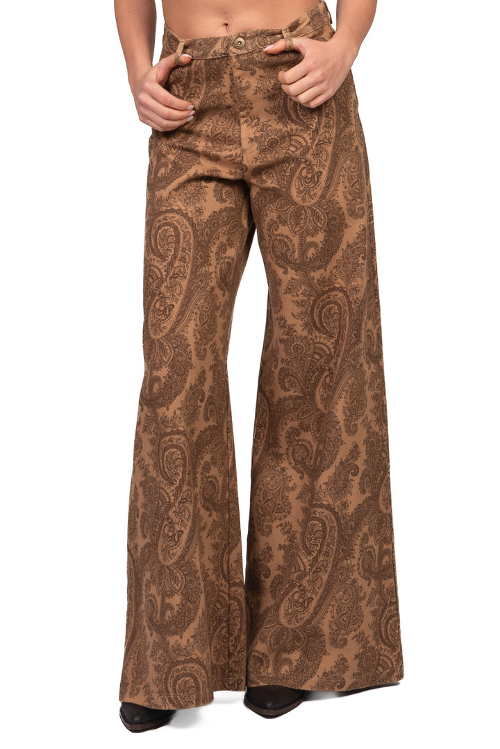 Vicolo - Jeans palazzo fantasia paisley - denim Art. DAC5325
