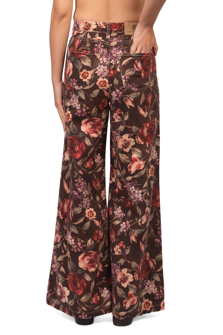 Have One - Jeans palazzo floreale Art. PSB-R305