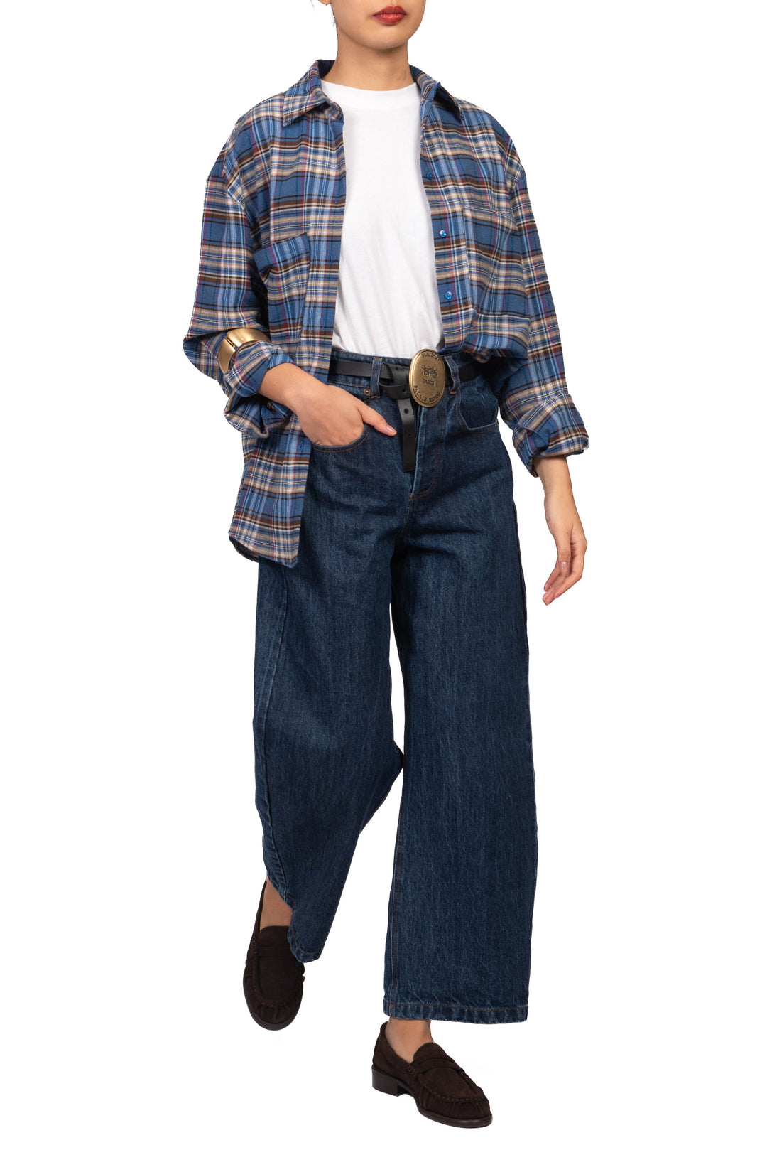 Tensione In - Jeans semi-barrel con cintura Art. W26P746