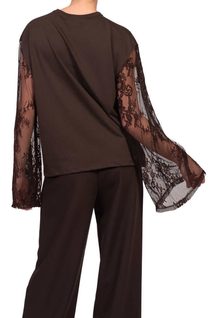 Vicolo - T-Shirt manica pizzo a campana Art. UAC0197