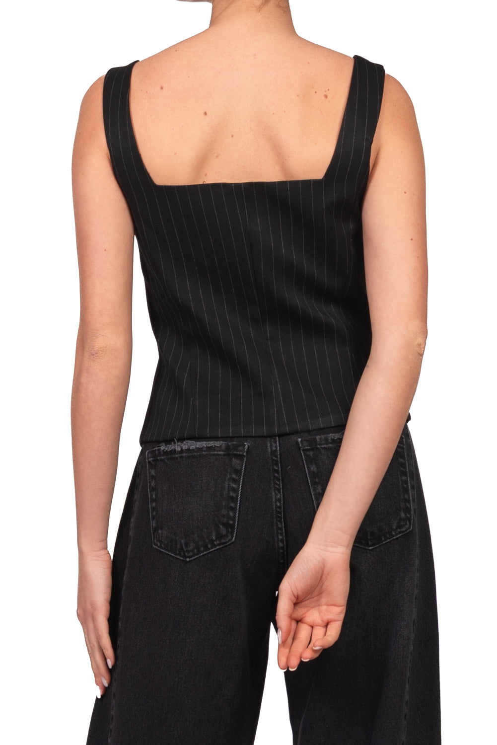 Vicolo - Top corpetto gessato Art. TAC1639