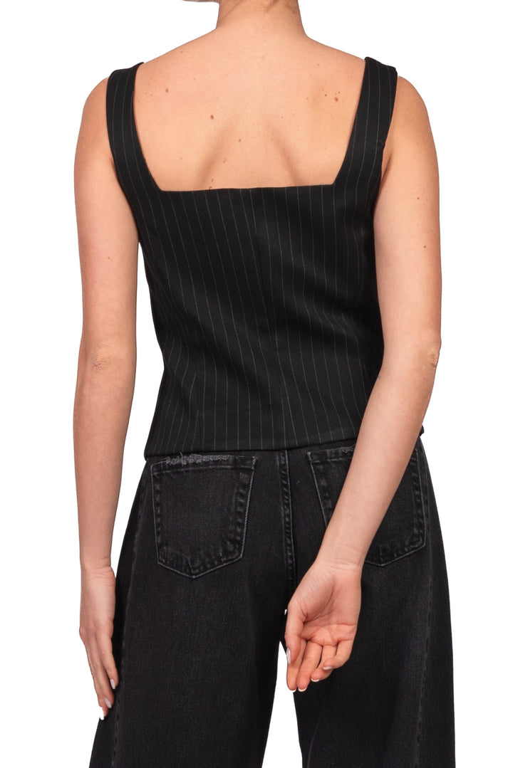 Vicolo - Top corpetto gessato Art. TAC1639