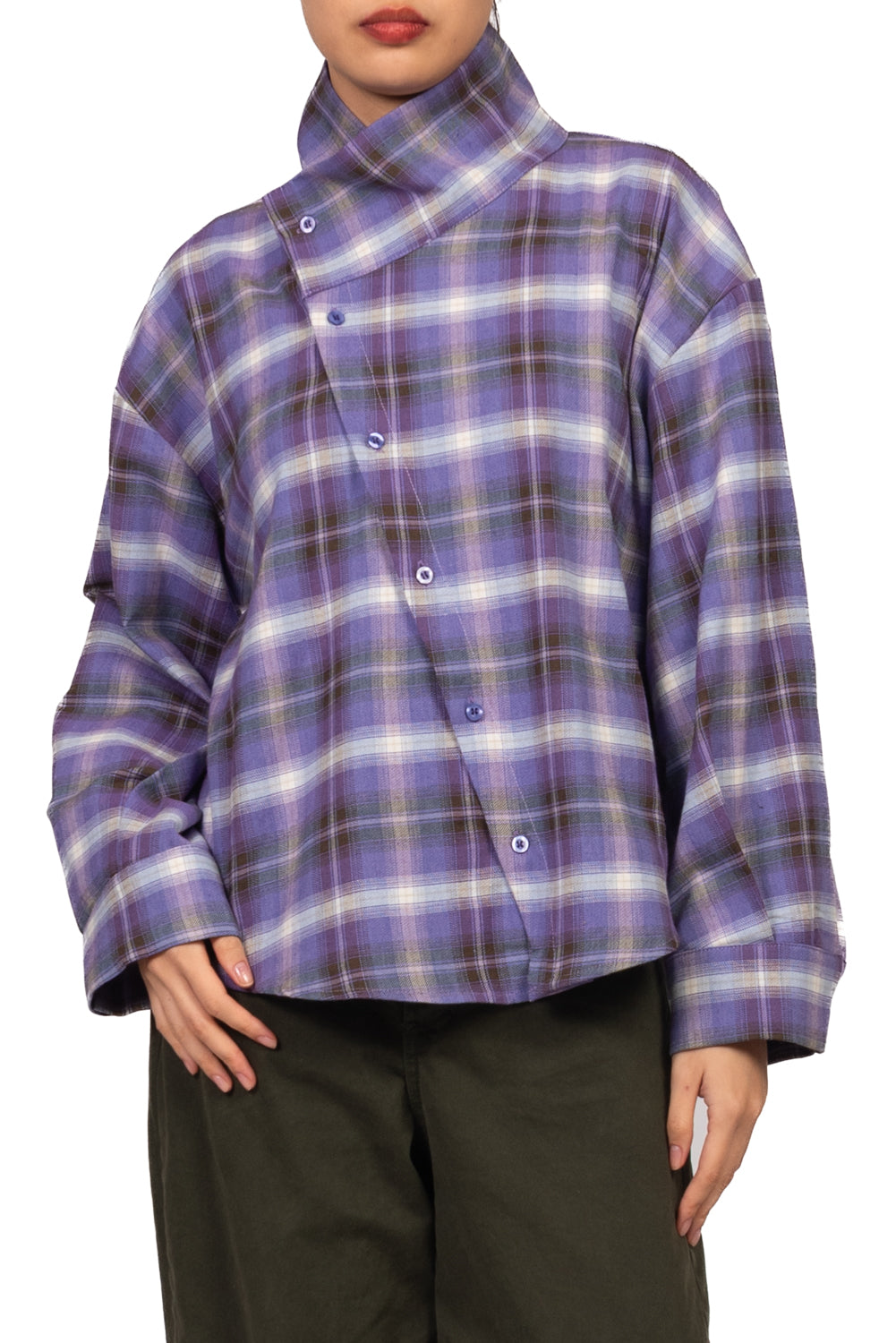 Have One - Camicia check chiusura asimmetrica Art. CVS-R050