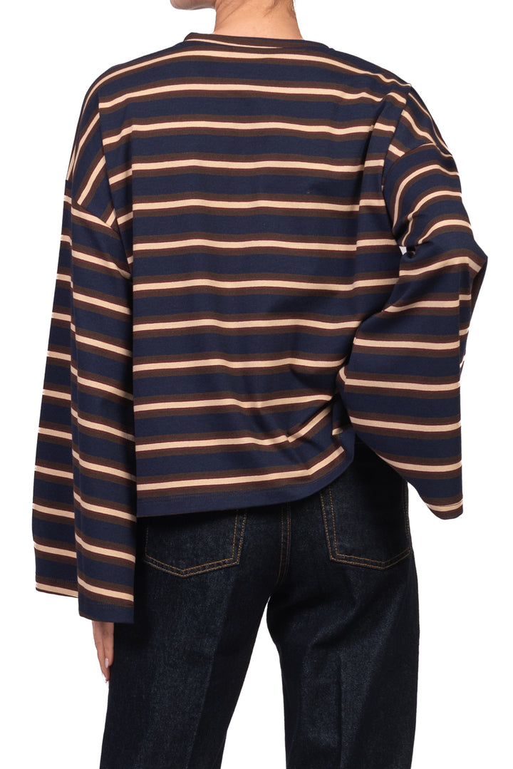 Vicolo - T-Shirt rigata manica campana Art. UAC0191