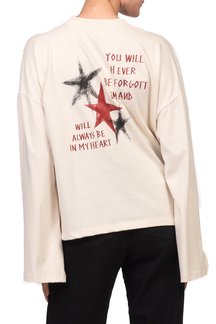 Vicolo - T-Shirt stampa manica campana Art. RAC0361