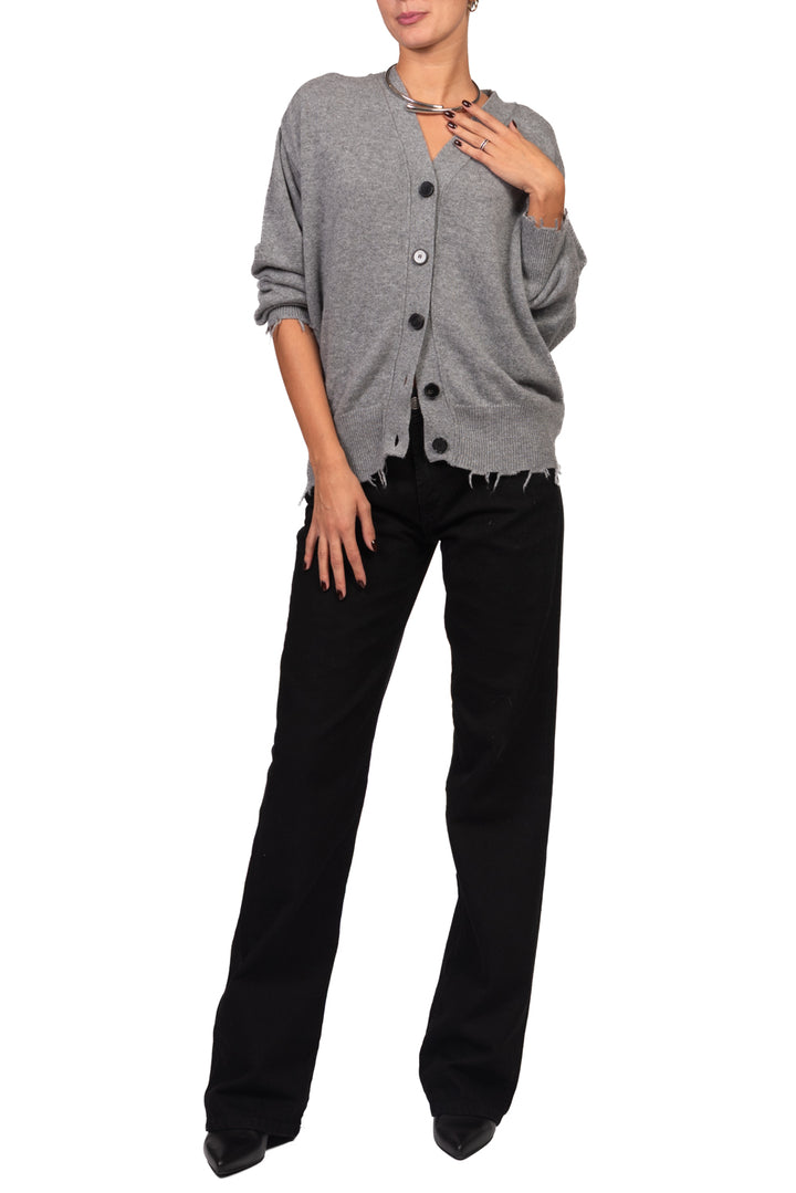 Vicolo - Cardigan scollo v sfrangiato Art. 7AC7222