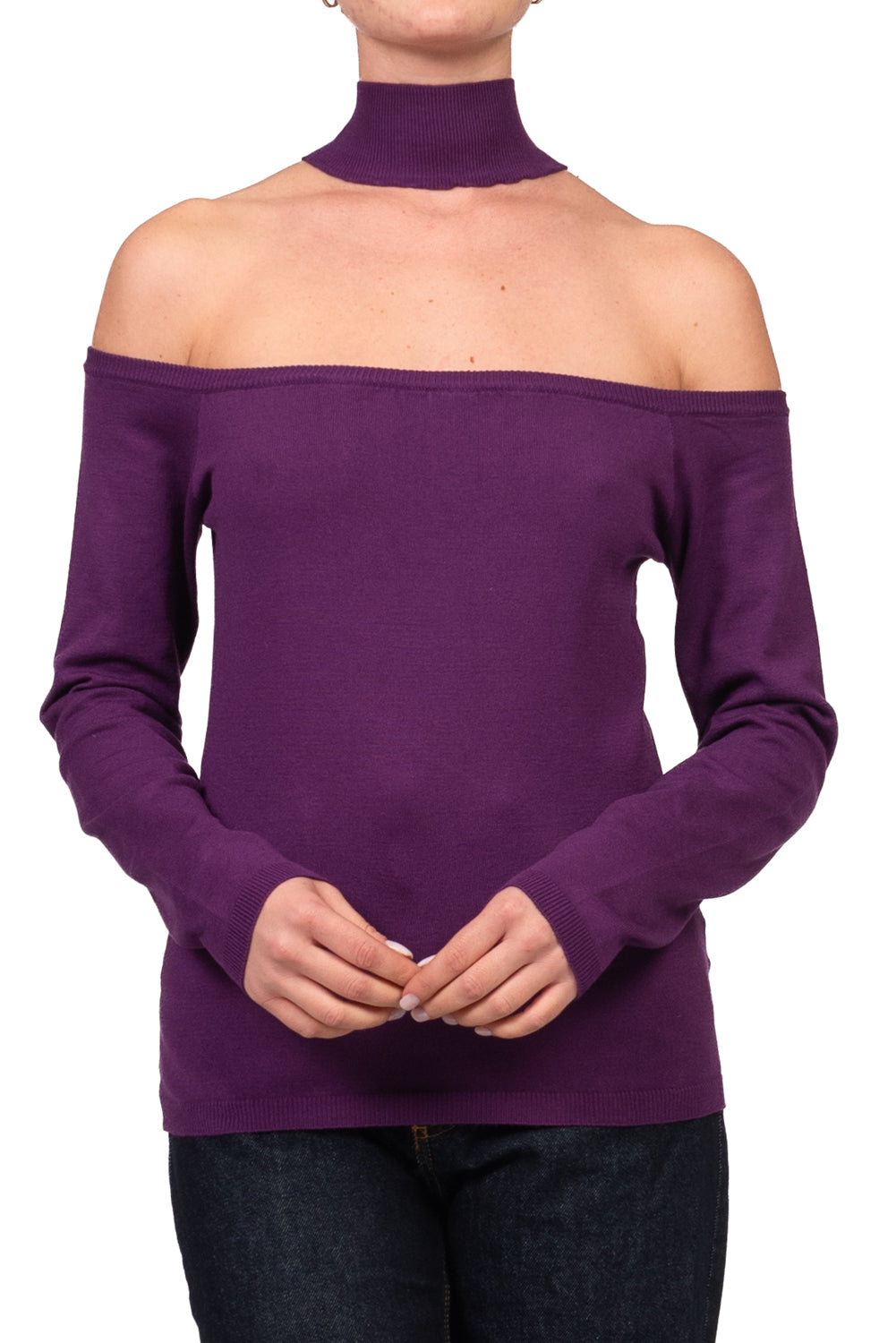 Kontatto - Maglia cut out collo alto Art. 3M1847C