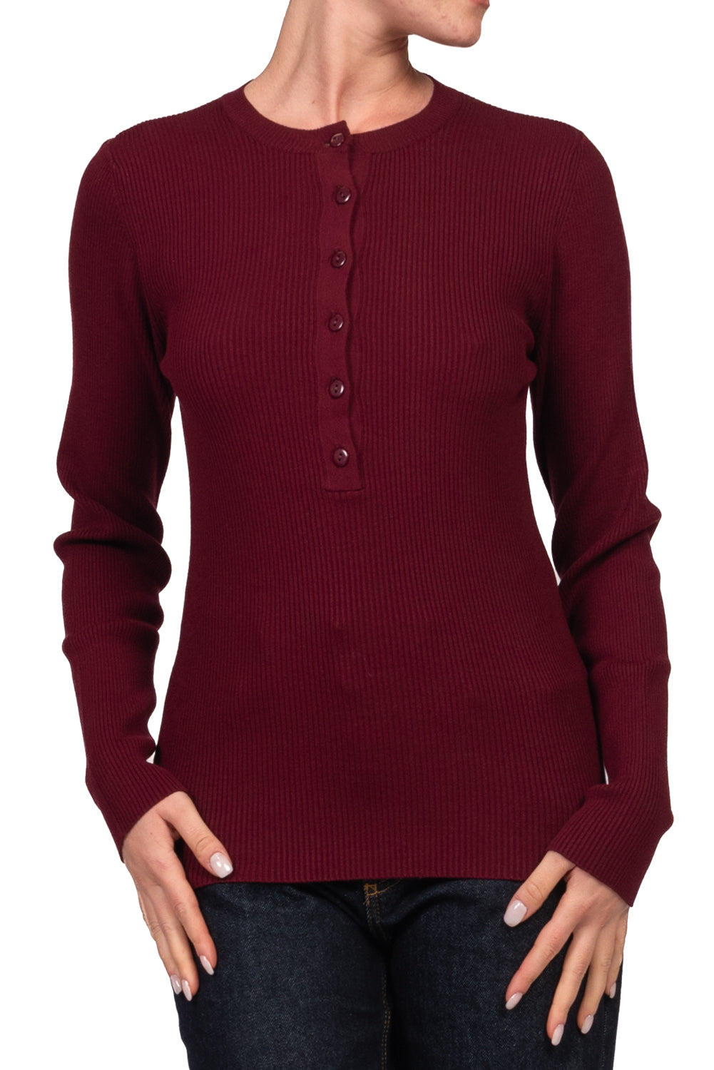 Kontatto - Maglia serafino a costine Art. 3M1872NI