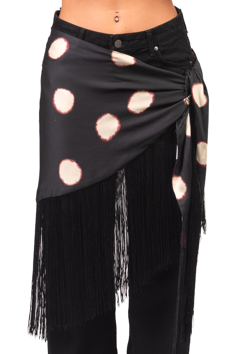 Tensione In - Pareo fantasia pois con frange Art. 40846