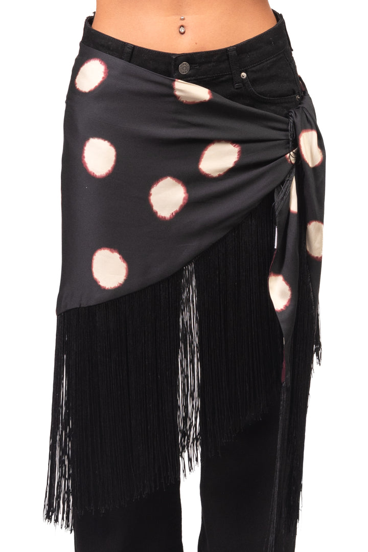 Tensione In - Pareo fantasia pois con frange Art. 40846