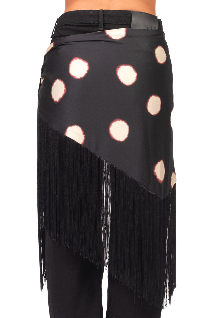 Tensione In - Pareo fantasia pois con frange Art. 40846