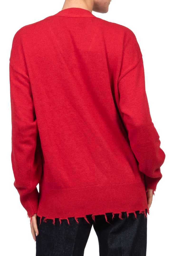 Vicolo - Cardigan scollo v sfrangiato Art. 7AC7222