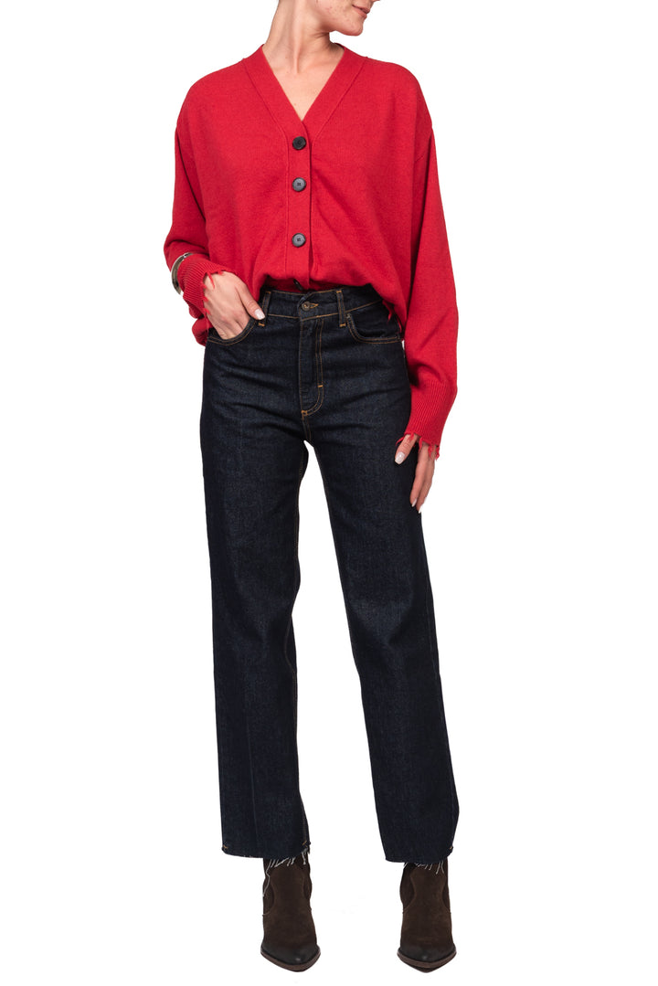 Vicolo - Cardigan scollo v sfrangiato Art. 7AC7222