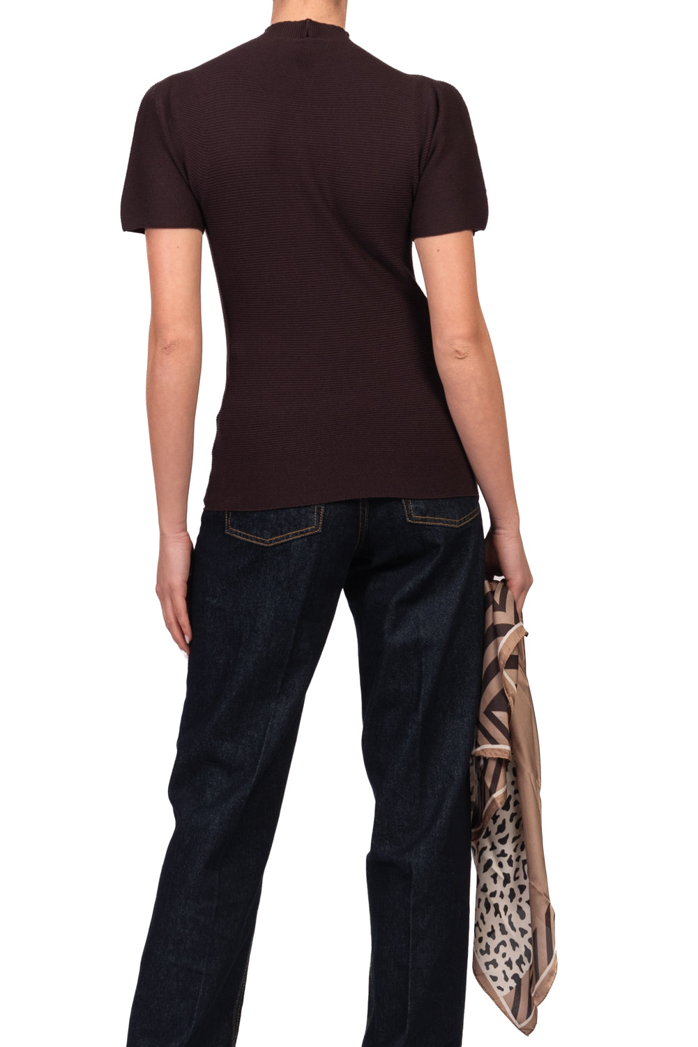 Kontatto - Maglia manica corta con foulard Art. 3M1871NI