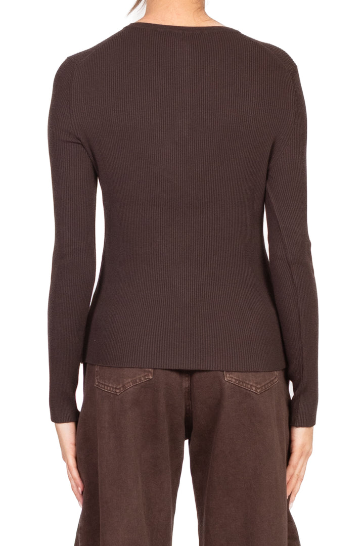 Vicolo - Maglia costine con bottoncini Art. 22125F