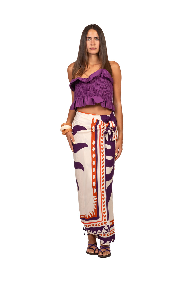 Vicolo - Completo top fascia e gonna pareo fantasia Art. TAB3376