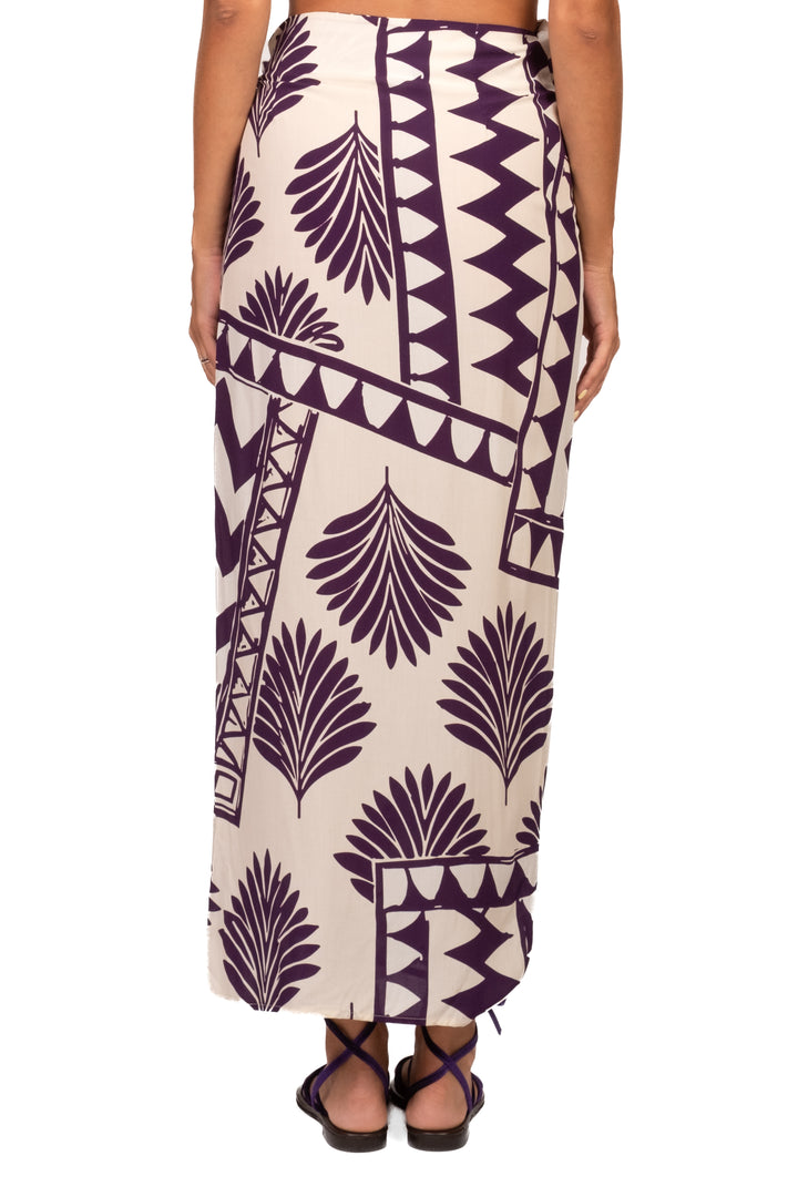 Vicolo - Completo camicia e gonna pareo lunga fantasia Art. TAB3385