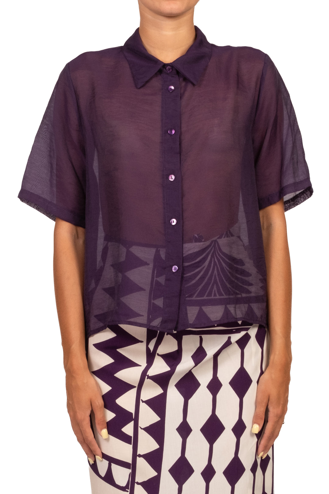 Vicolo - Completo camicia e gonna pareo lunga fantasia Art. TAB3385
