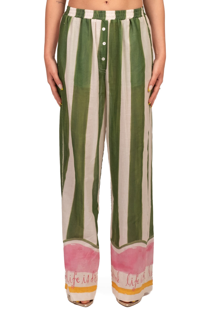 Vicolo - Completo camicia pois e pantalone rigato Art. TAB3346