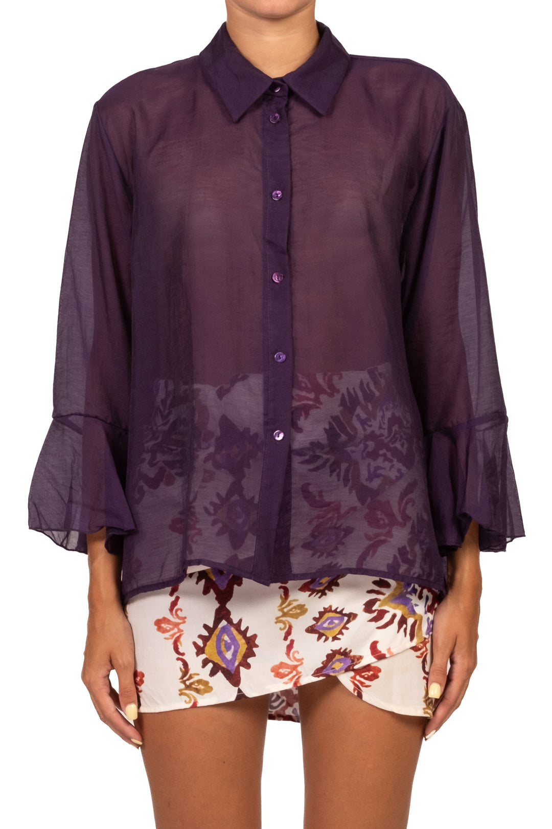 Vicolo - Completo camicia gonna pareo mini fantasia Art. TAB3274
