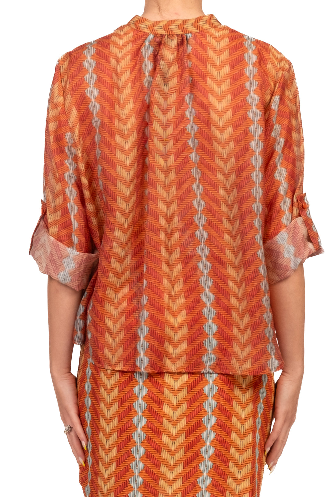 Have One - Camicia mussola stampa zig zag Art. CVS-Q494