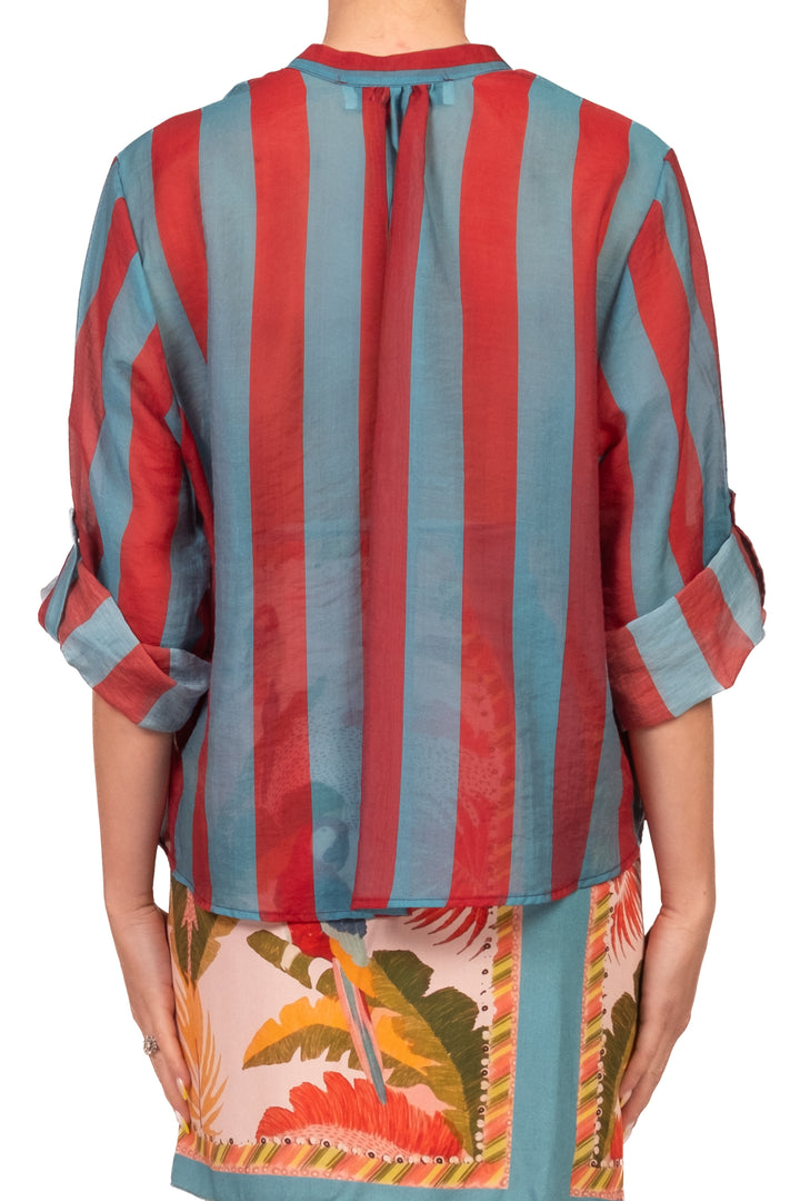 Have One - Camicia rigata collo coreano Art. CVS-Q422