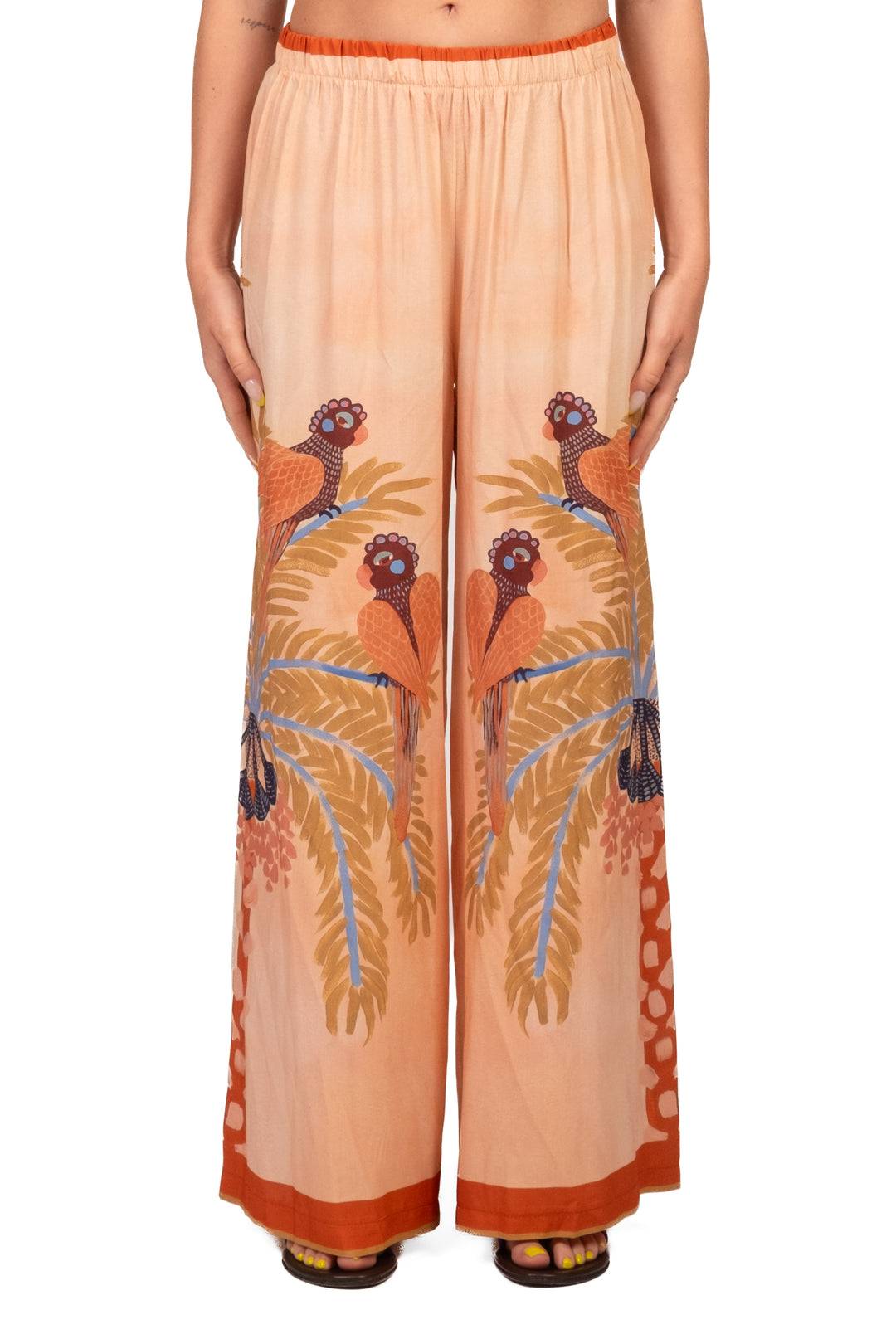 Have One - Pantalone palazzo stampa pappagallo Art. PVS-Q719